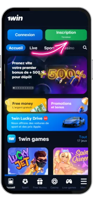 1win inscription - Accédez