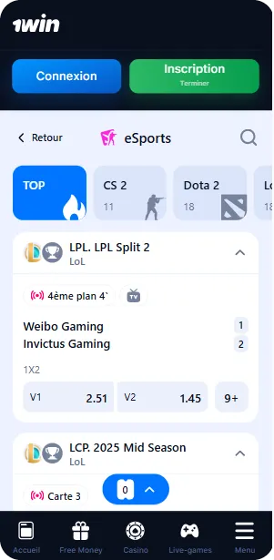 Esports 1Wi n