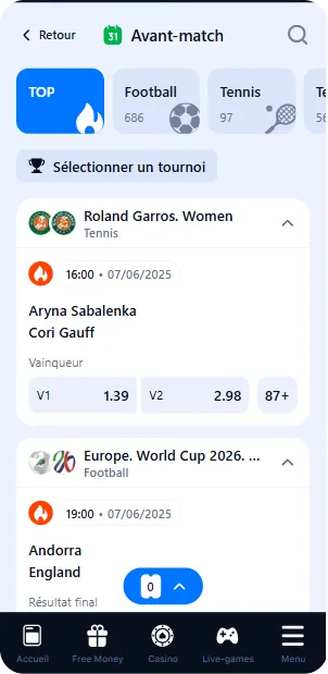 Sports in 1Win