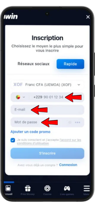 numéro de coupon 1win