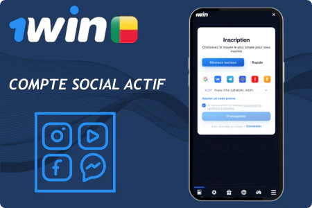Connexion Google Facebook Telegram 1Win