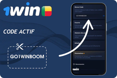 utiliser 1win code promo